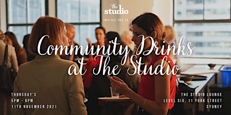 Community Drinks at The Studio primary image