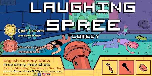 Laughing Spree: English Comedy on a BOAT (FREE SHOTS) 27.03.