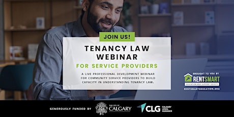 Rent Smart + Calgary Legal Guidance - Tenancy Law Webinar: January 19, 2022 primary image
