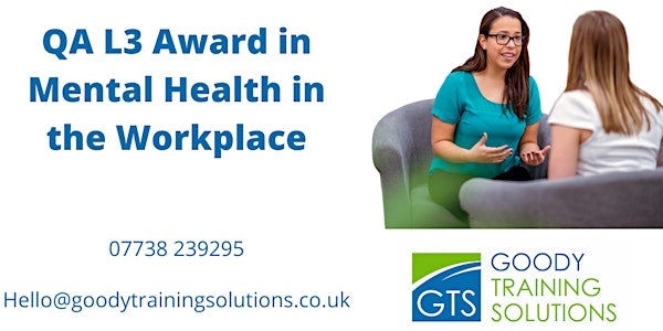 QA L3 Award in Mental Health First Aid in the Workplace