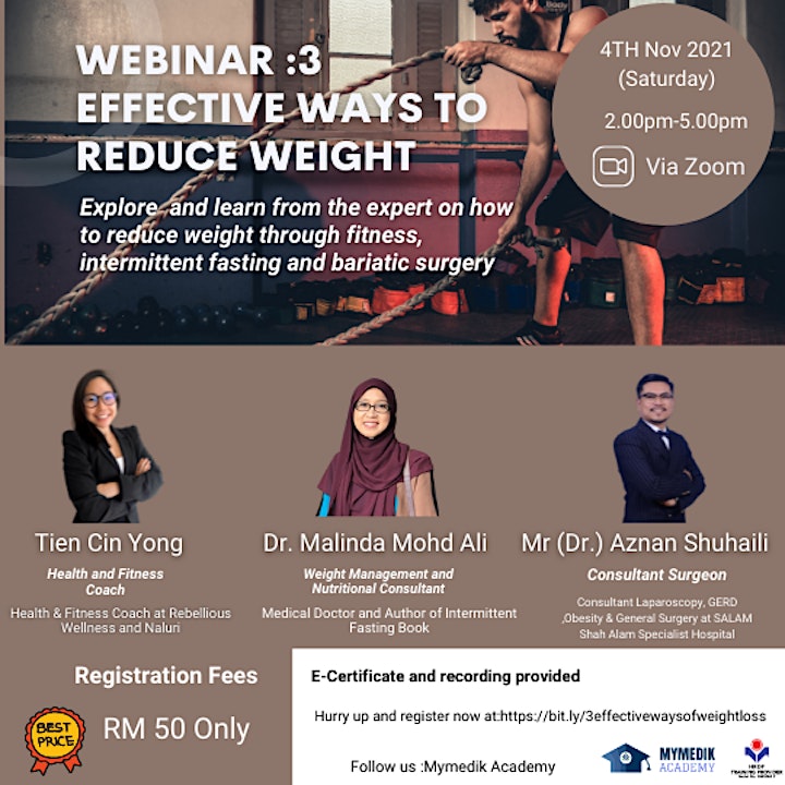 
		Webinar Series : 3 Effective Ways to Reduce Weight image
