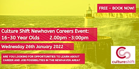 Newhaven Virtual Careers Event - 16 - 30 years old tickets