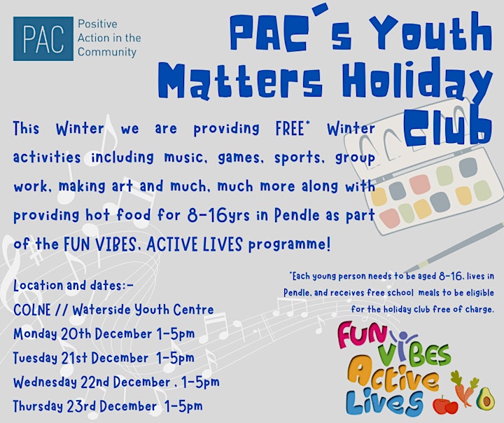 
		PAC's Youth Matters Winter Holiday Club image
