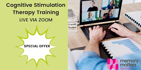 Cognitive Stimulation Therapy Training - Delivered Live Via Zoom Tickets