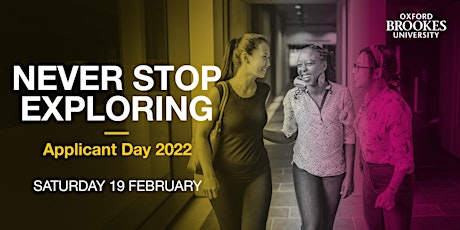 Oxford Brookes Undergraduate Applicant Day - 19 February 2022 tickets