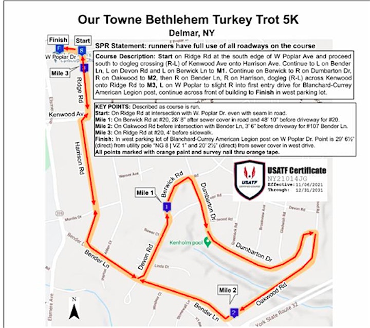 Our Towne  Bethlehem Turkey Trot-5k image