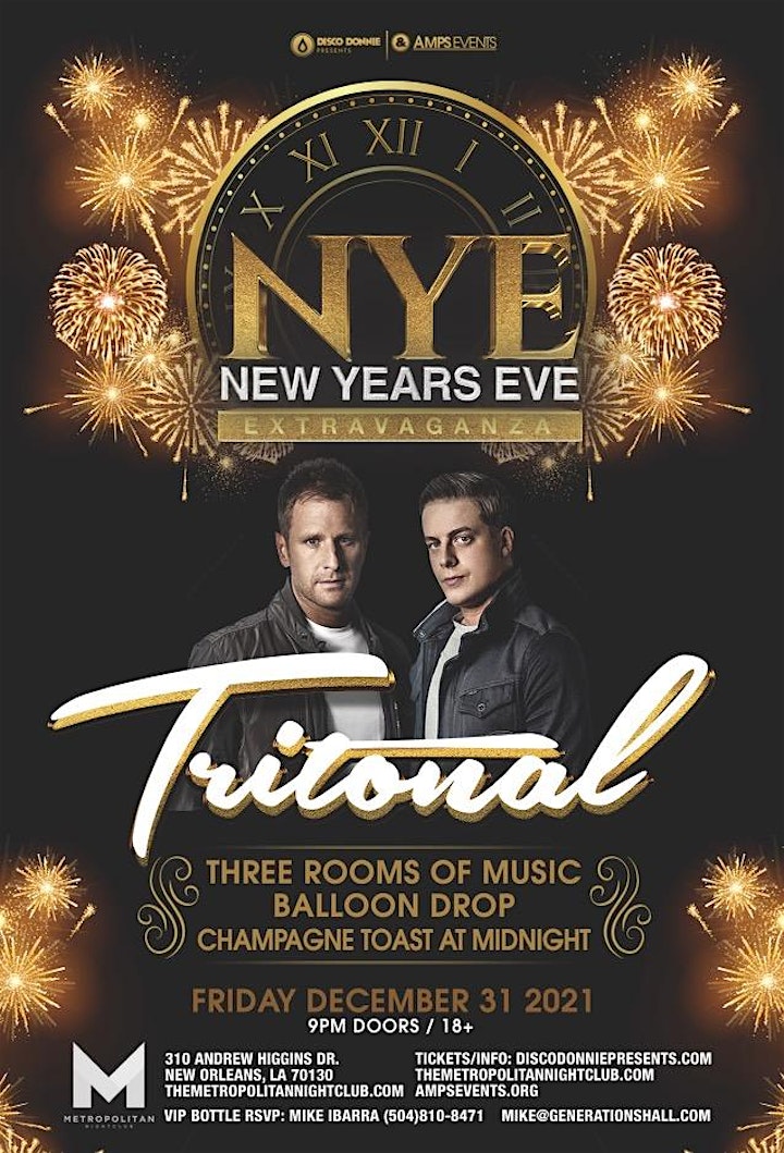 New Years Eve Extravaganza  with TRITONAL - New Orleans image