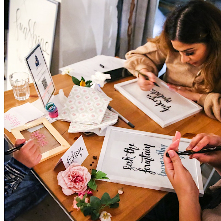 
		Glass painting with modern calligraphy workshop @Chapteronebooks! image
