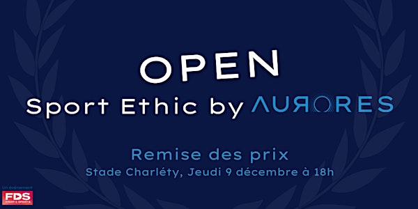 Soirée Remise des prix Open Sport Ethic by Aurores