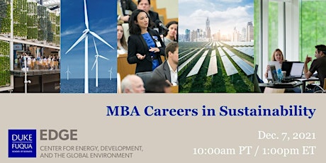 MBA Careers in Sustainability primary image
