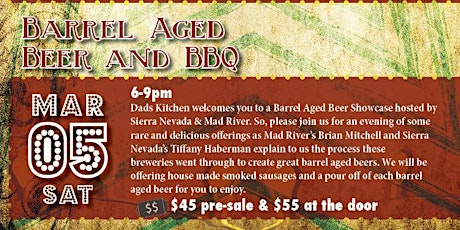Dad's Kitchen : Barrel Aged Evening w/ Mad River & Sierra Nevada primary image