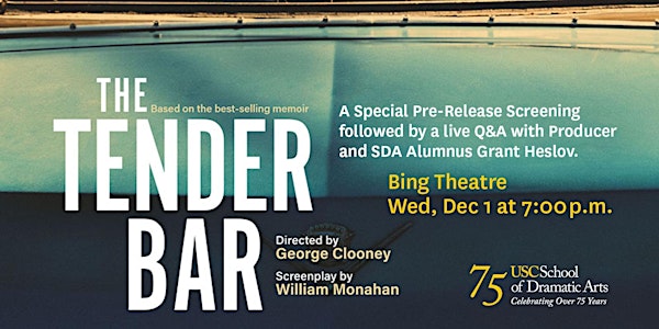 The Tender Bar - Screening and talkback with Grant Heslov