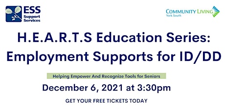 H.E.A.R.T.S Education Series: December Employment Supports for ID/DD primary image