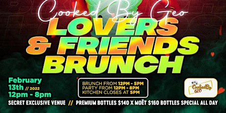 CookedByGeo Lovers And Friends Brunch tickets