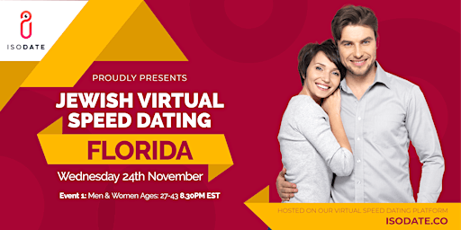 Isodate's Florida Jewish Virtual Speed Dating - Hanukkah Special primary image