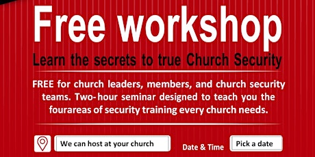 Beebe Area:  Free Church Security Workshop tickets