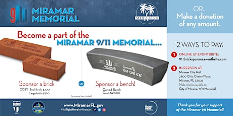 Miramar 9/11 Memorial - Sponsorship