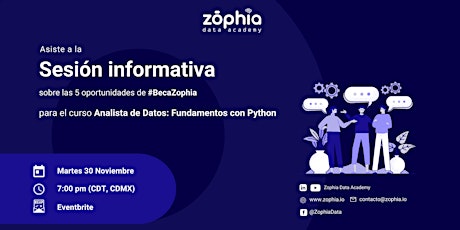 Imagen principal de Sesión informativa Curso Análisis de Datos: Fundamentos con Python