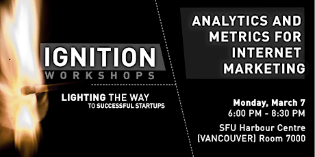 Ignition Workshop #8 - Analytics and Metrics for Internet Marketing primary image