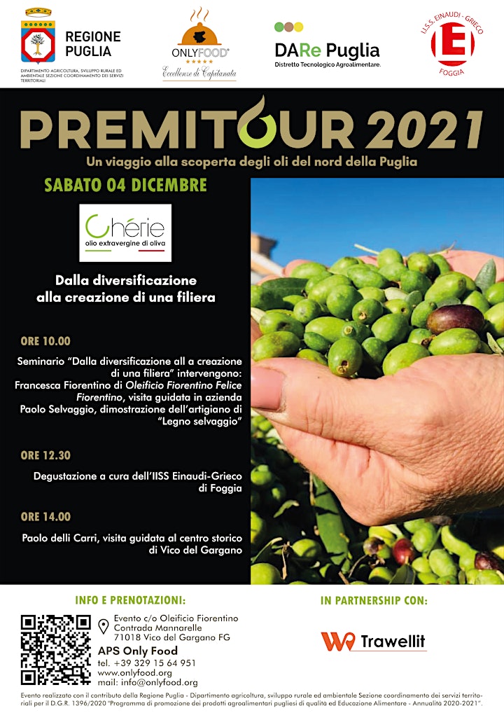 
		Immagine Premitour 2021 - Evento Oleificio Fiorentino Nicola - Vico del Gargano
