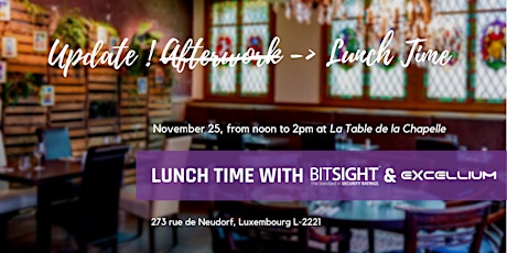 Primaire afbeelding van Lunch Time with BitSight & Excellium Services