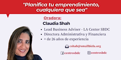 Networking en Español Online con Claudia Shah primary image