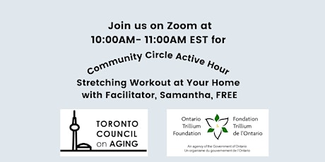 Community Circle Active Hour -  Workout at Your Home with Samantha tickets