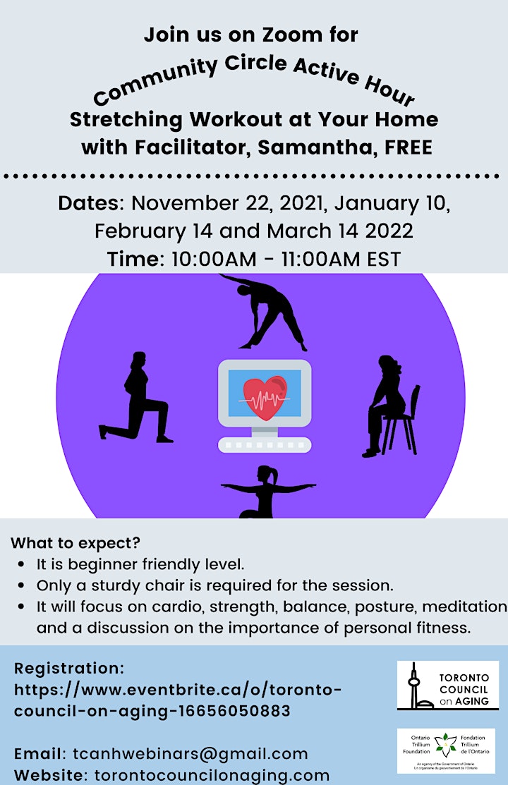 Community Circle Active Hour -  Workout at Your Home with Samantha image