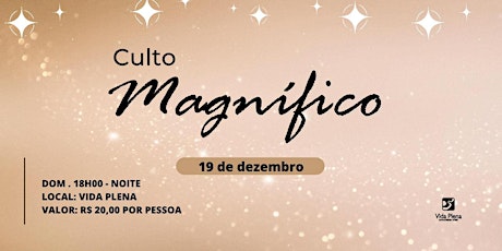 Culto Magnífico - 19/12/21 [NOITE 18H00] primary image