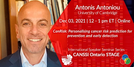 CANSSI Ontario STAGE ISSS Series: Dr. Antonis Antoniou