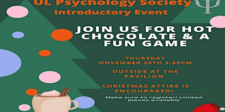UL Psychology Society - Introductory Event primary image