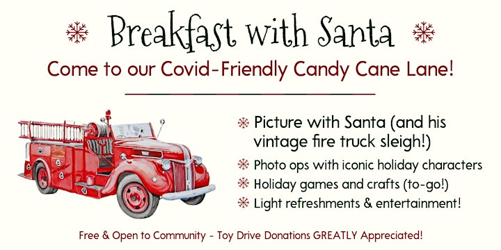 Breakfast with Santa: Covid-Friendly Candy Cane Lane!