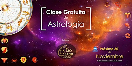 Imagen principal de Clase Gratuita Online de Astrología