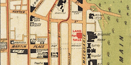 Sydney’s waterfront in late-19th century suburban borough maps tickets