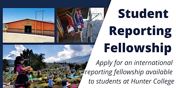Pulitzer  Student Reporting Fellowship Info Session (Online)