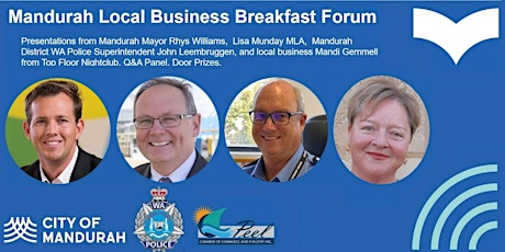 Mandurah Local Business Breakfast Forum 2021 primary image