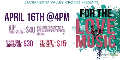 For the Love of Music Presented By Sacramento Valley Chorus primary image
