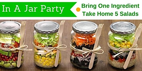 Salad In A Jar Party - Prepare 5 Different Salads For 5 Different Days in 30 Minutes primary image