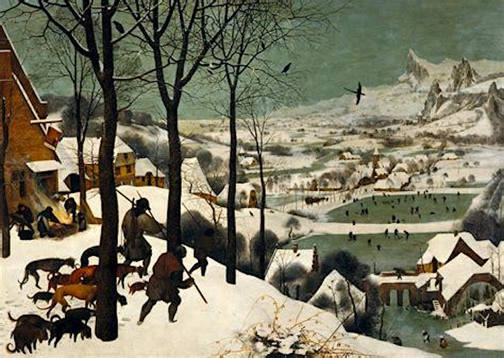 A Brush Of Genius Paint and Wine Night - Hunters in the Snow by Breugel image