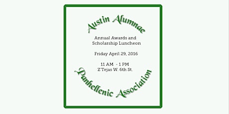 Alumnae Panhellenic Awards & Scholarship Luncheon 2016 primary image