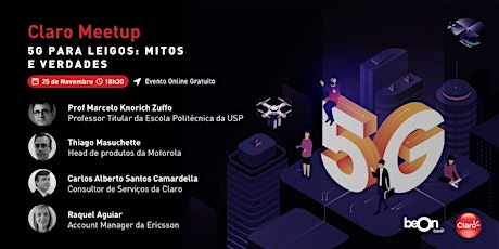 Imagem principal do evento Claro Meetup - 5G para leigos