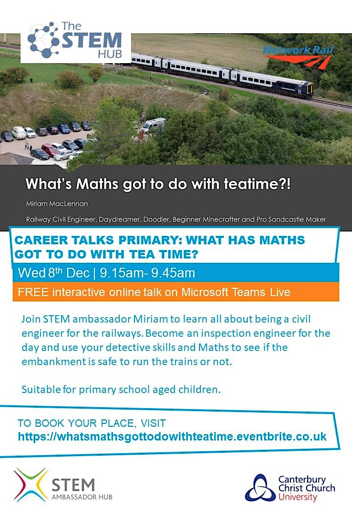 
		Careers Talks Primary: What has Maths got to do with Tea Time? image
