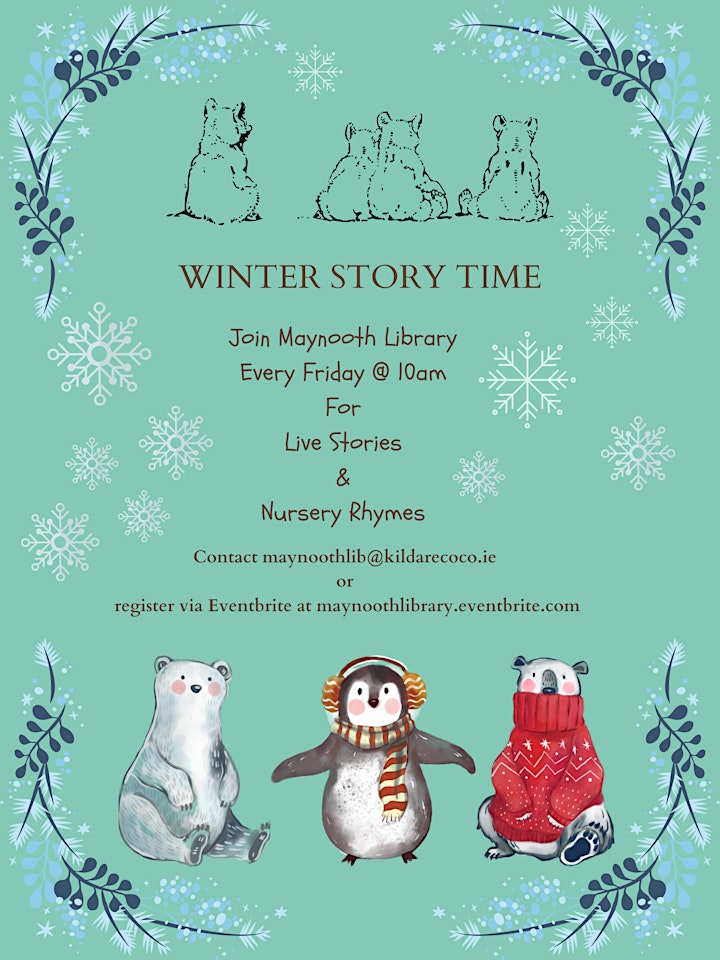 
		Live Story Time & Sing Along Nursery Rhymes  Friday 3rd December image

