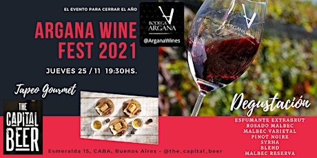 Degustación de Vinos Argana Wine Fest 2021