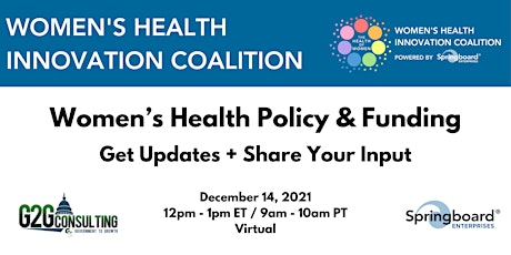 Women's Health: Policy Update & Funding Opportunities primary image