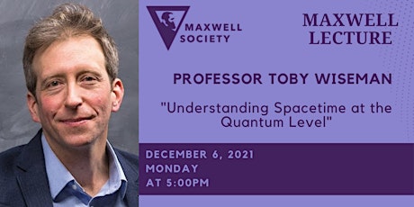 Maxwell Lecture "A modern perspective on space, time and gravity" primary image