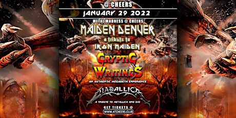 Iron Maiden / Megadeath / Metallica Tribute night @ Cheers tickets