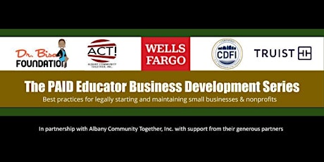 The PAID Educator Business Series: Keeping It Legal – Filing your Taxes primary image