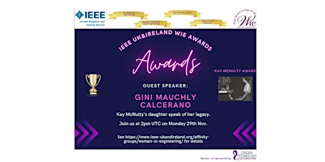IEEE UK & Ireland Women in Engineering Affinity Group Awards Presentation primary image