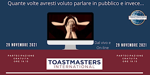 Vinci la paura di parlare in pubblico con Toastmaster international!
